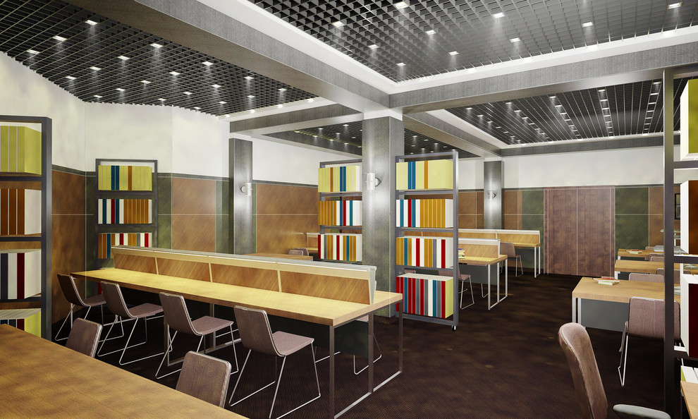 Проект интерьеров современного военного офиса