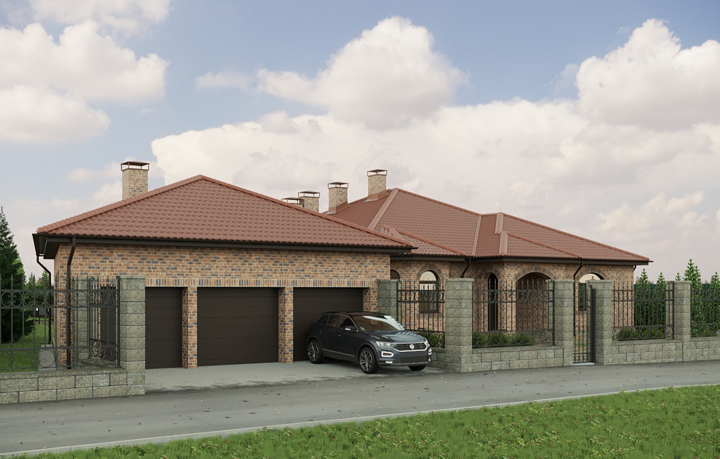 Экстерьер загородного дома