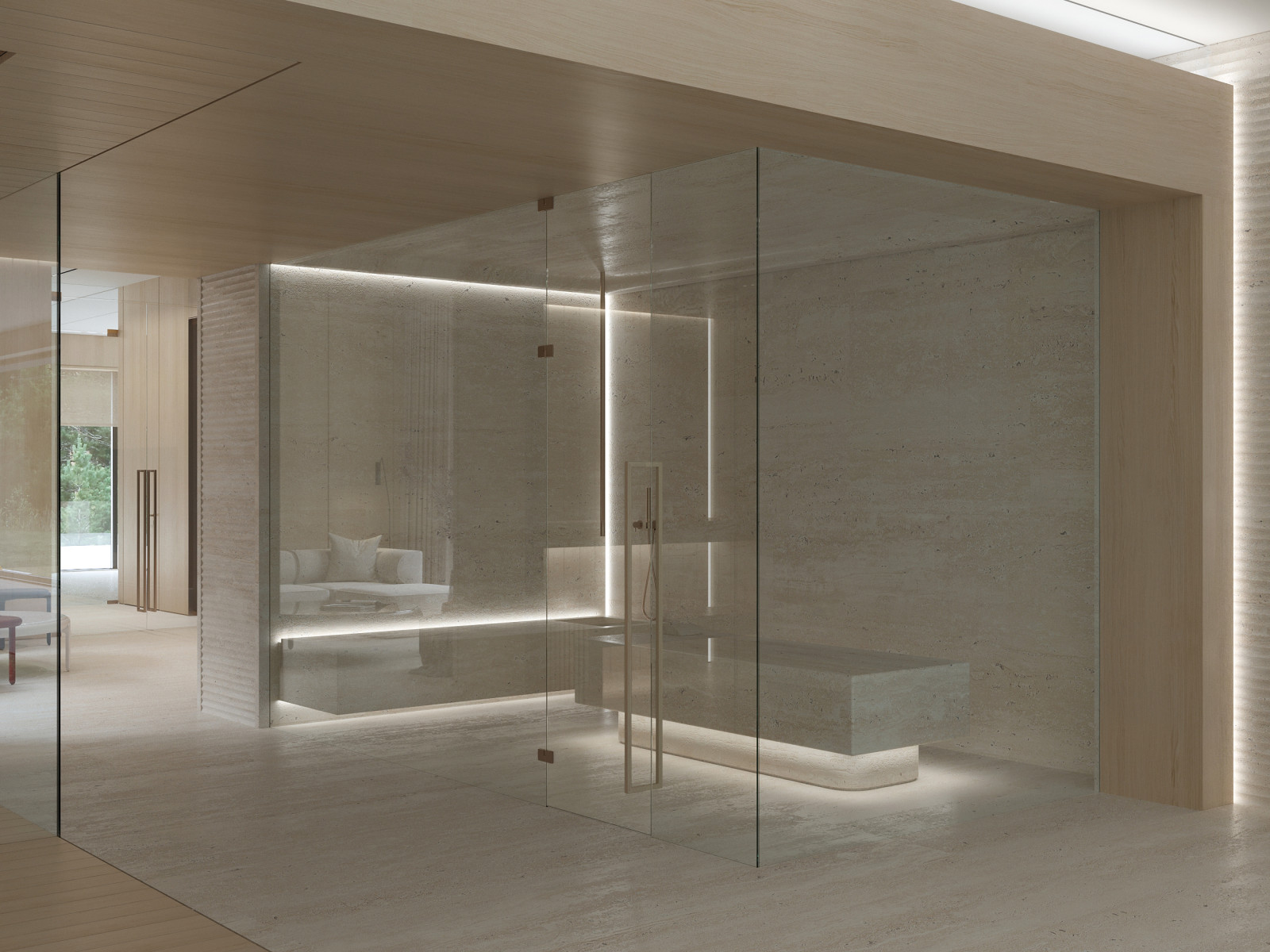 Обложка проекта: Интерьер СПА-2 в частной резиденции.