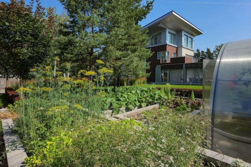 Частный сад "Современный минимализм"