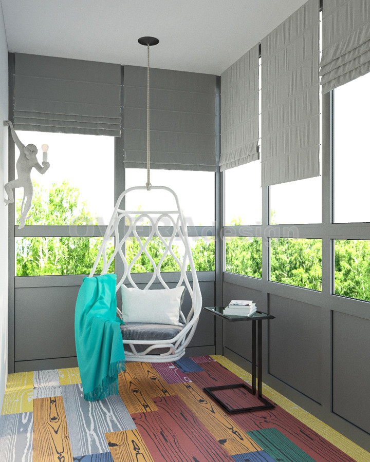 Проект 3х комнатной квартиры в стиле фьюжн