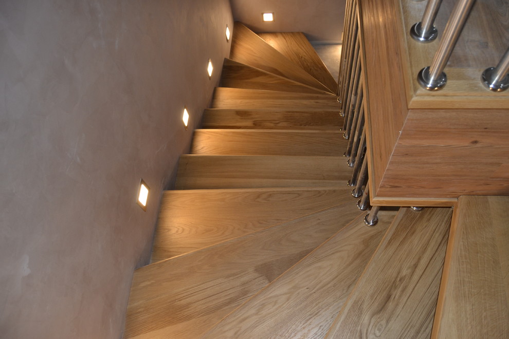 Лестница из дуба Лесная поляна