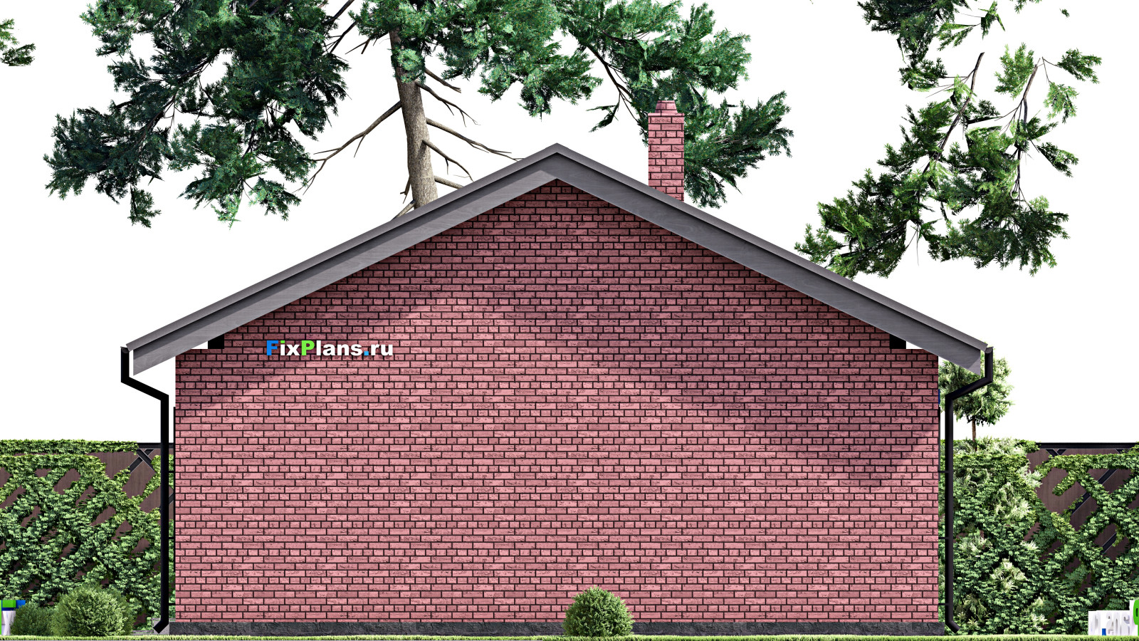 Проект одноэтажного дома 9х11м S69м2 F-15110