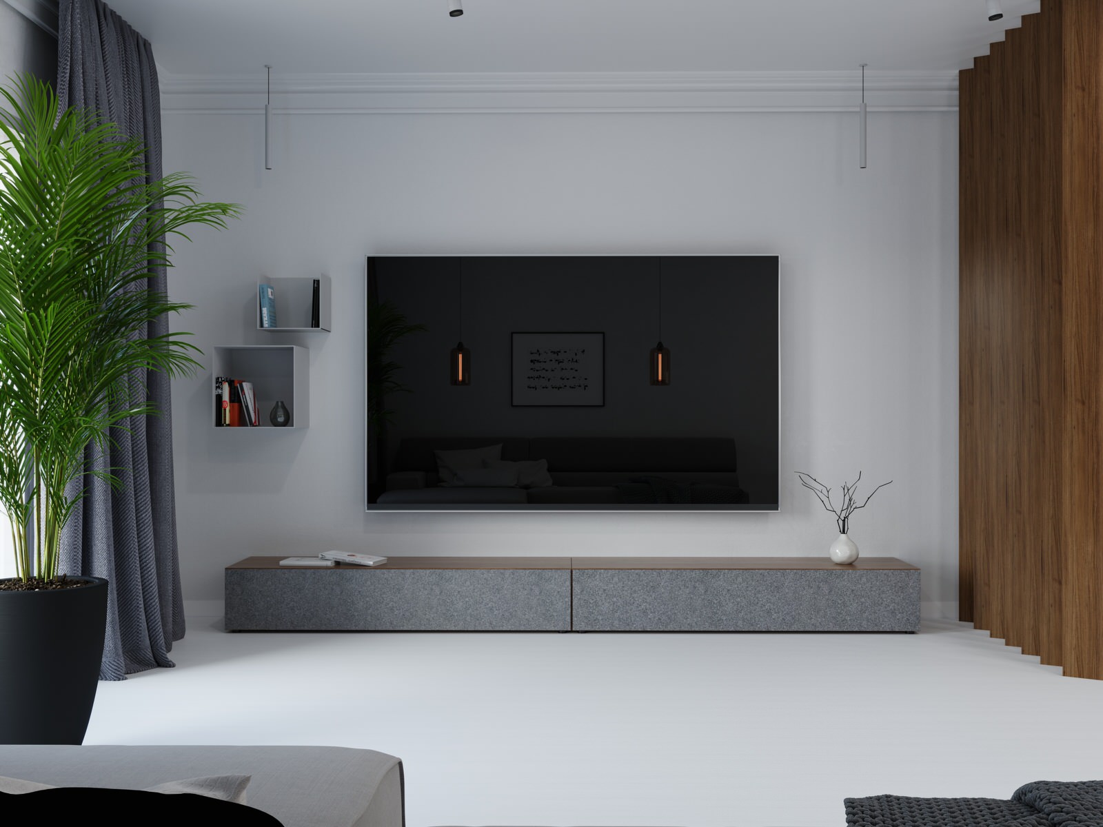 Большая кухня-гостиная в загородном доме