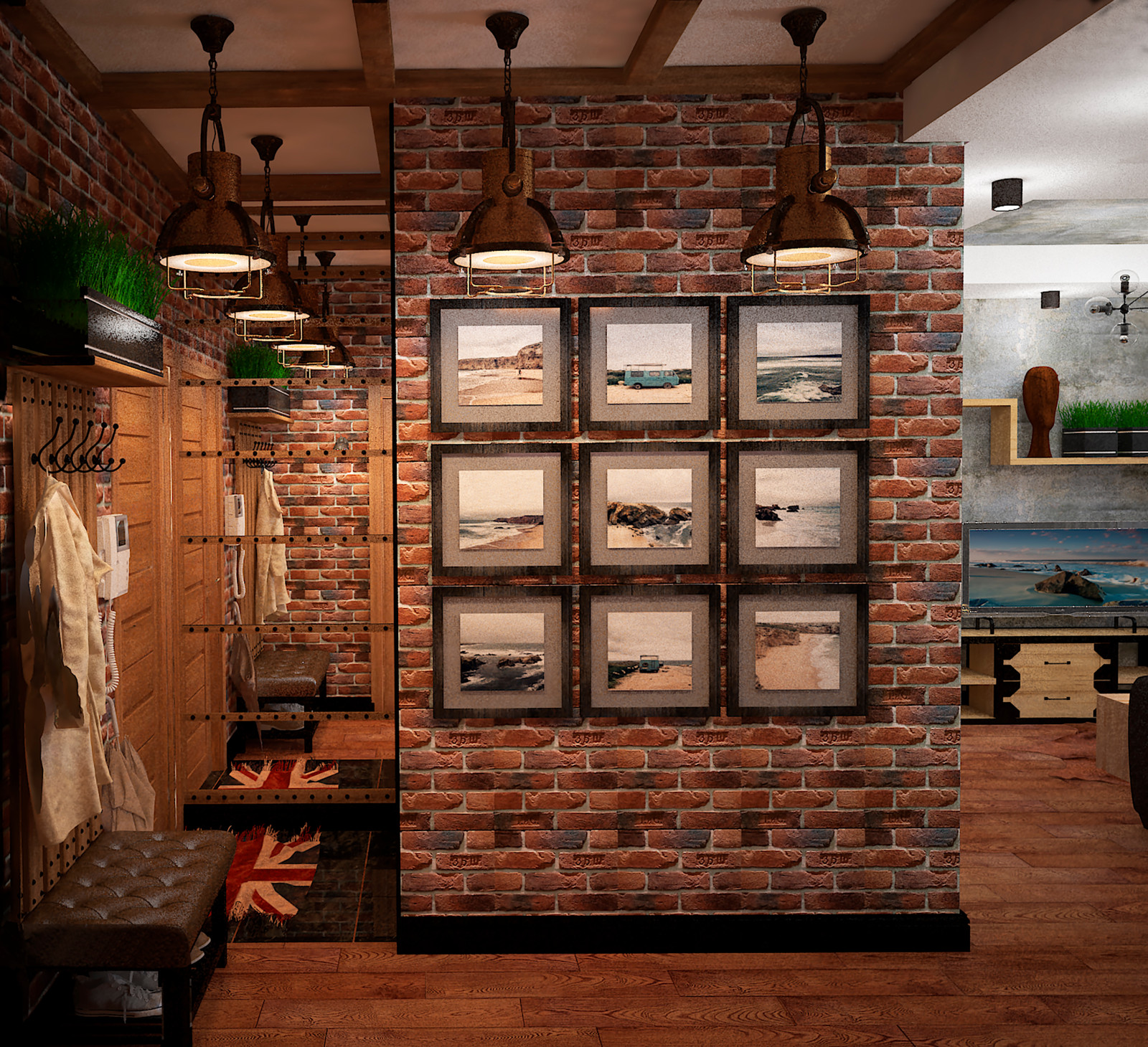 Малогабаритная квартира в стиле лофт