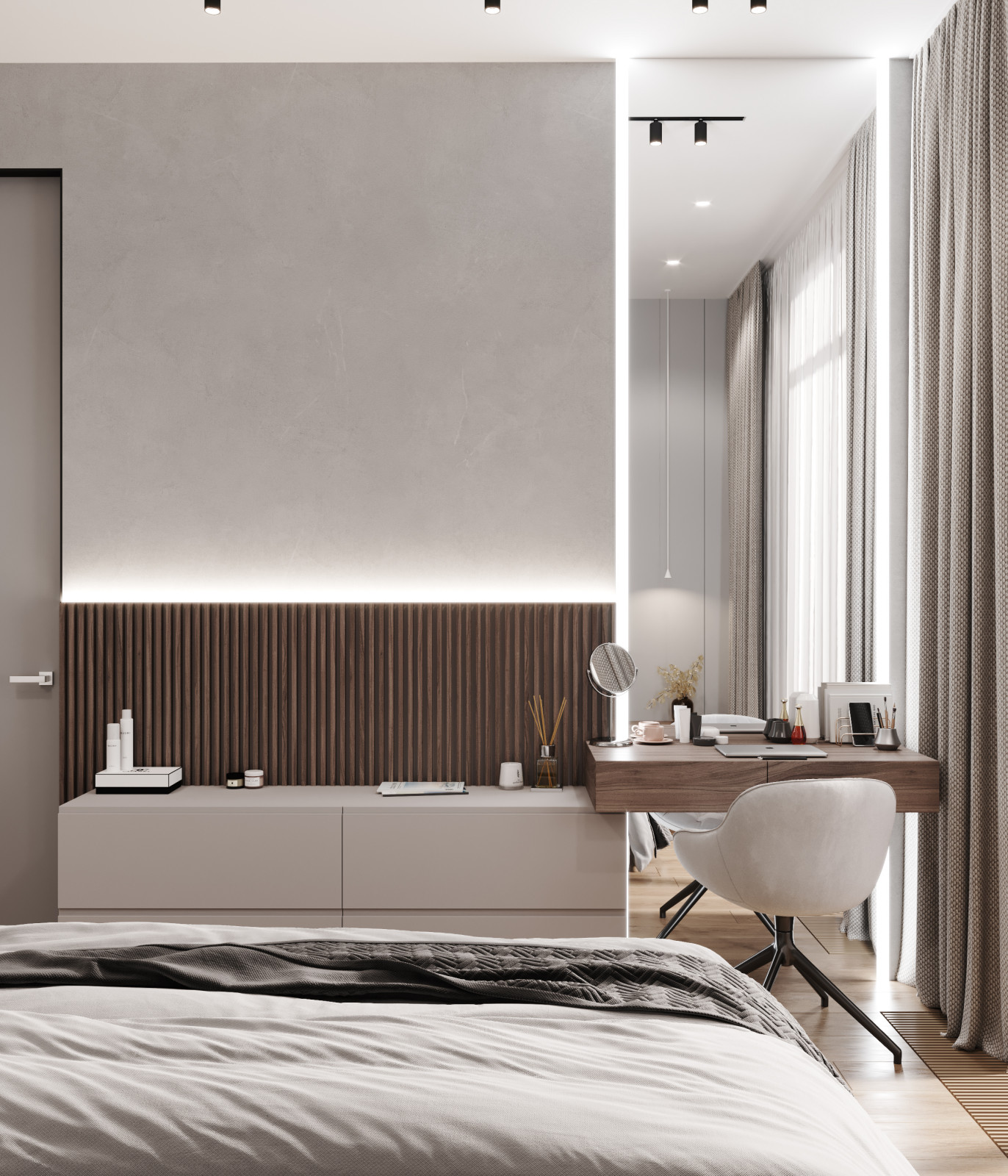 Квартира 127 кв.м. в современном стиле в ЖК Серебряный Парк.