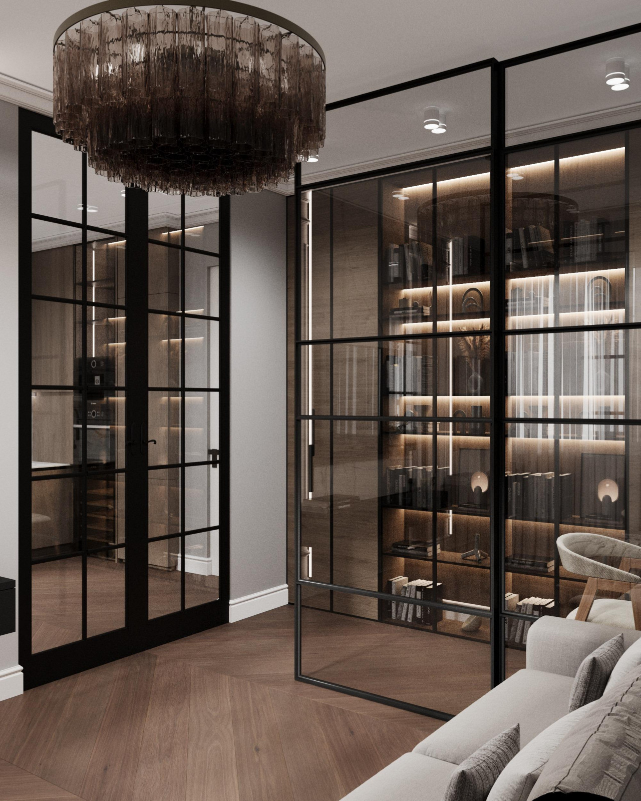 Квартира 90м2 в Краснодаре в стиле неоклассика