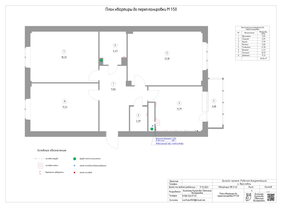 Квартира 90 кв.м.