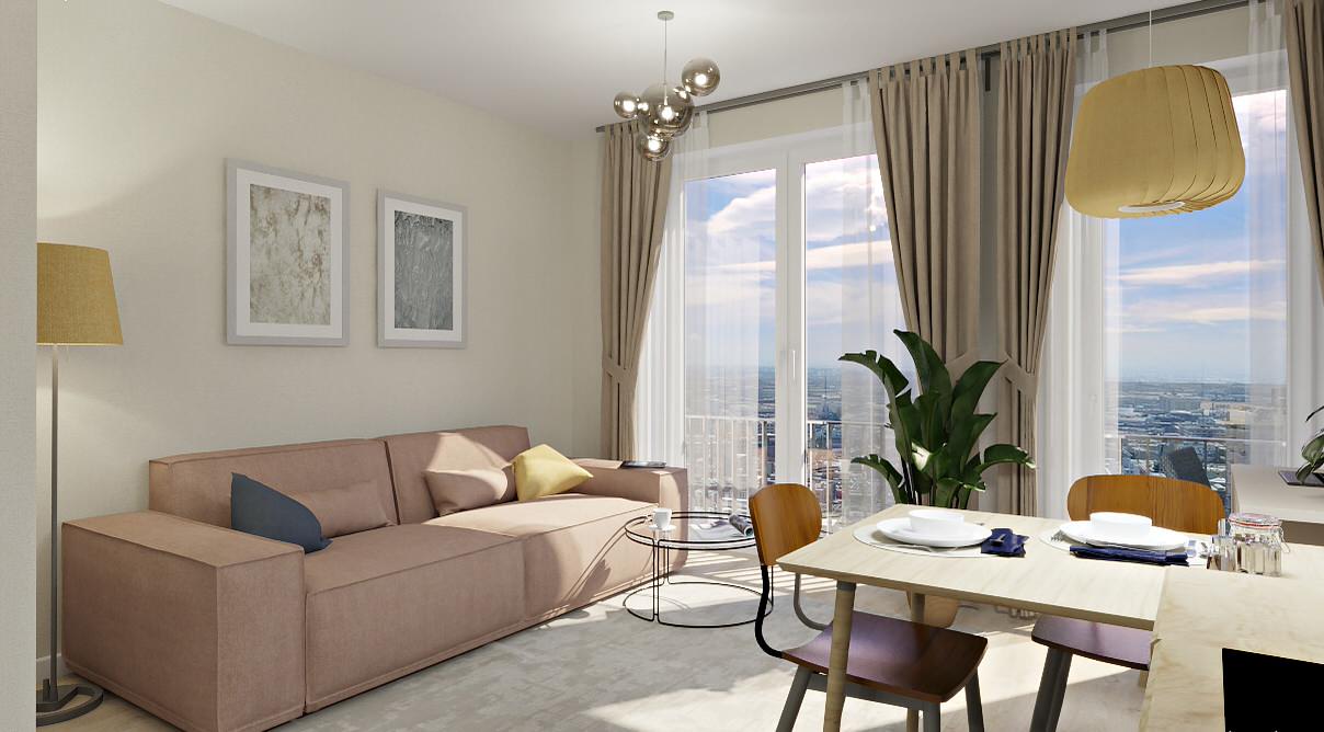 Квартира-студия для молодой семьи