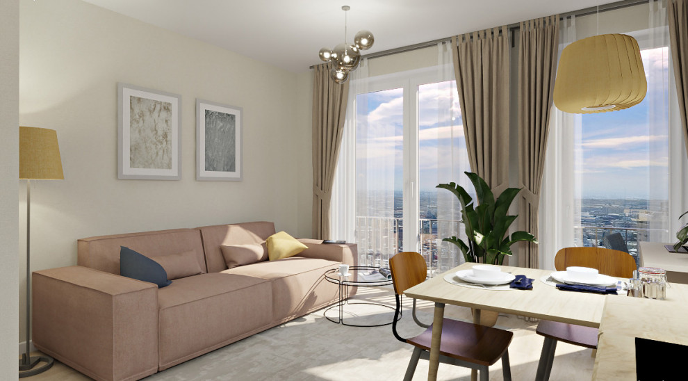 Квартира-студия для молодой семьи