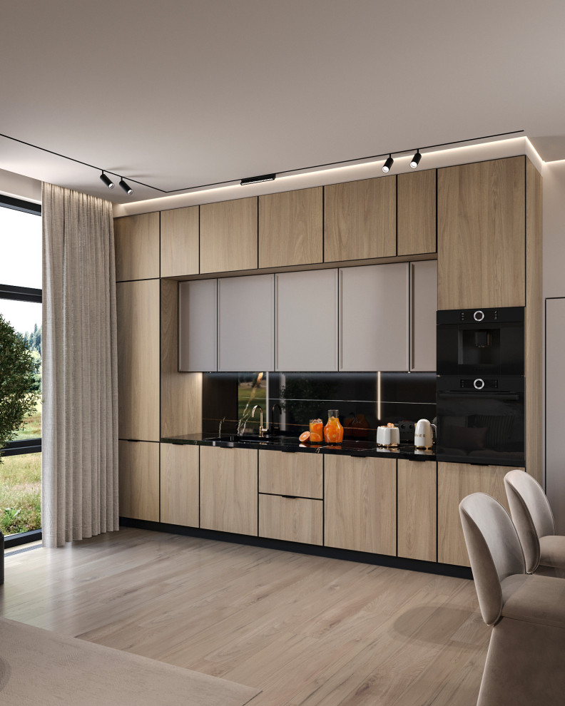 Обложка проекта: Кухня гостиная в коттедже