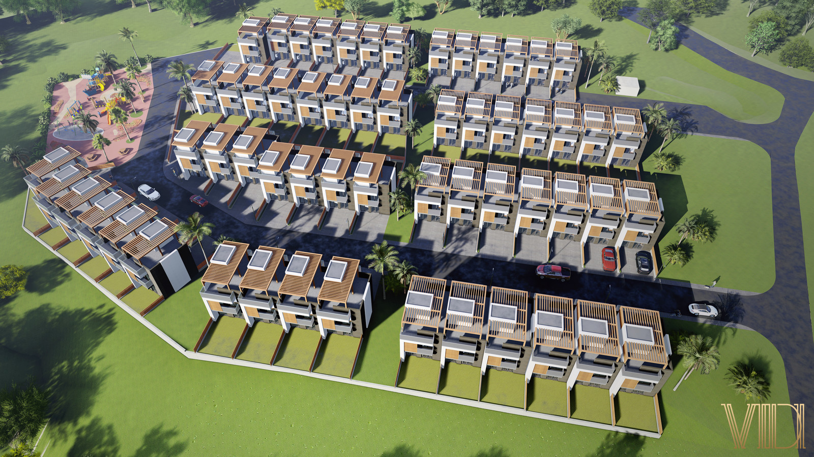 Визуализация Посёлка в г.Сочи