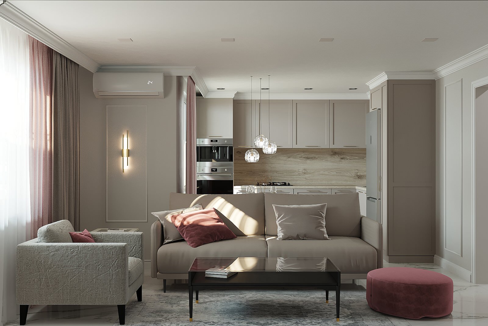 Обложка проекта: Трехкомнатная квартира для молодой девушки