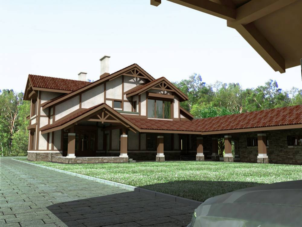 Обложка проекта: Коттедж в поселке Морозовка.