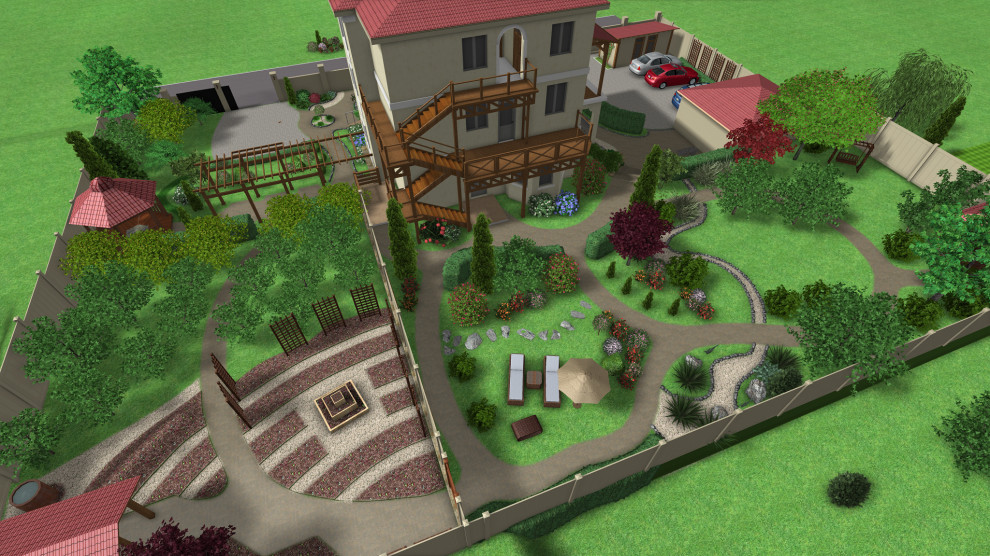 Приусадебная территория минигостинницы