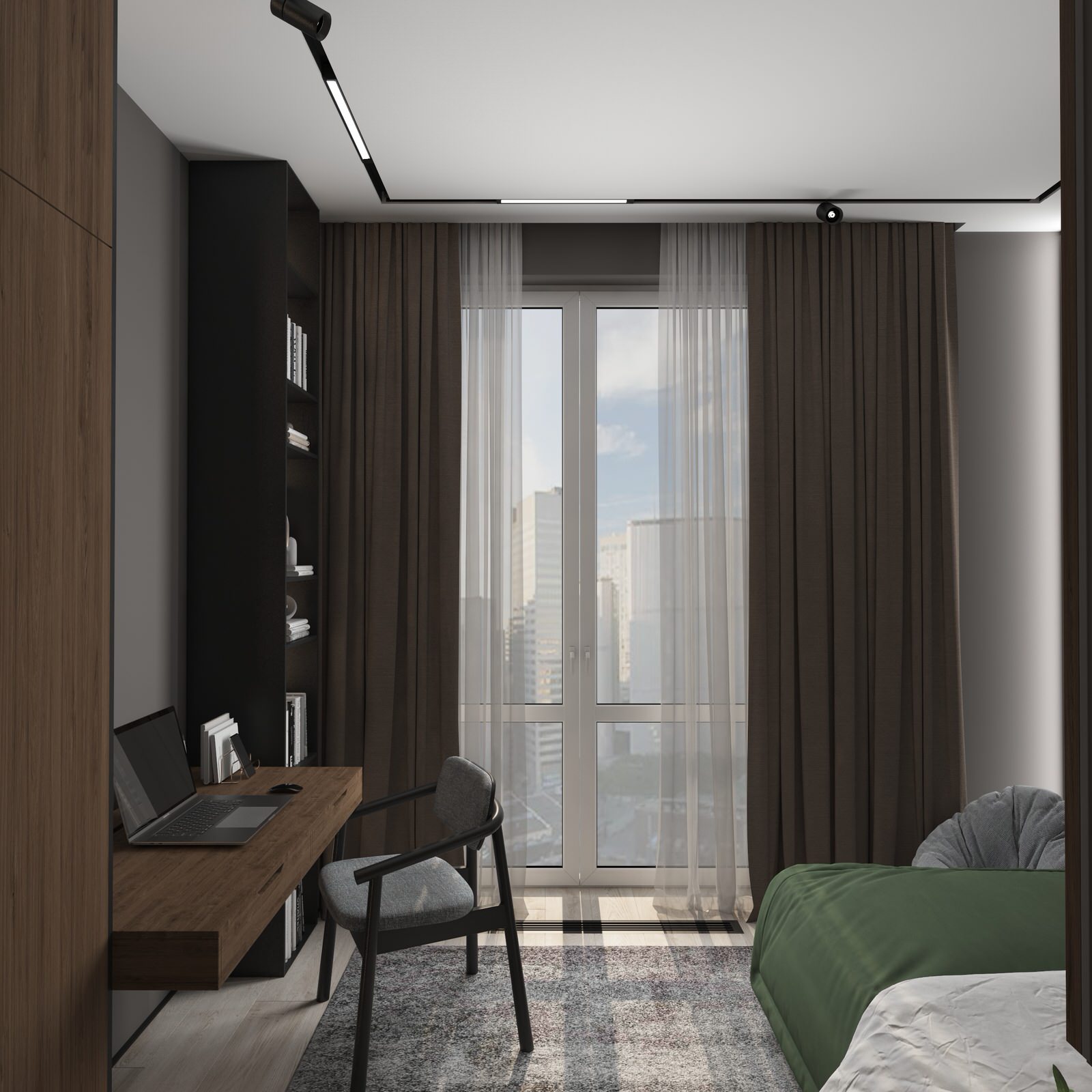 Пространство для семьи с двумя детьми. Москва, ЖК Западный порт