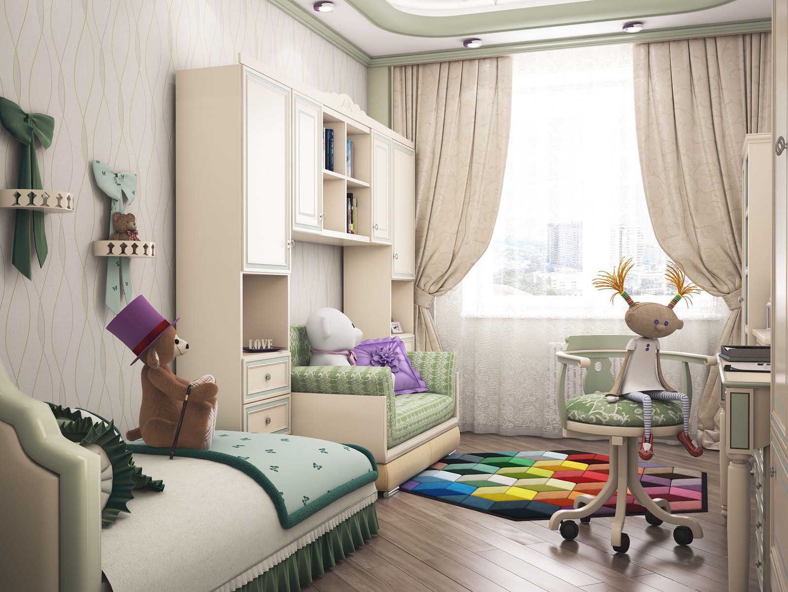 3-х комнатная квартира в ЖК Мичуринский, 107 кв.м.