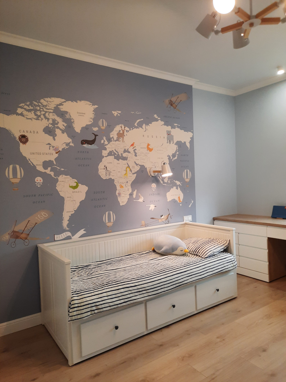 Дизайн-проект квартиры для молодой девушки с сыном в г. Калининграде