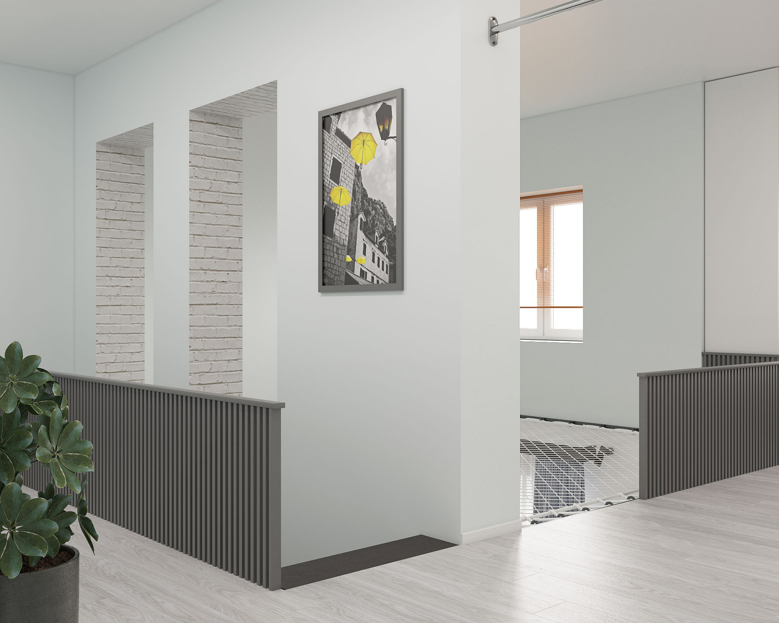 Дом с сеткой между первым этажом и вторым светом в Якутске.