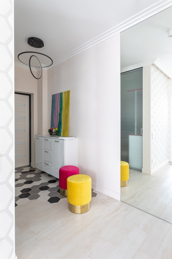 яркий интерьер квартиры 71 кв.м. в г. Калининграде