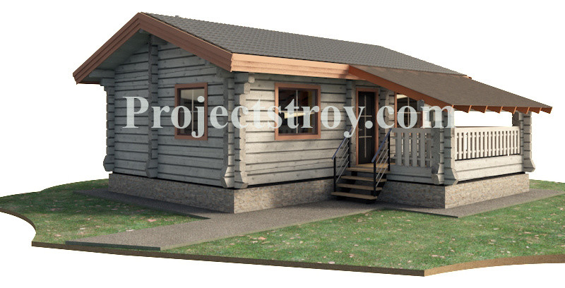 Сауна дом из лафета