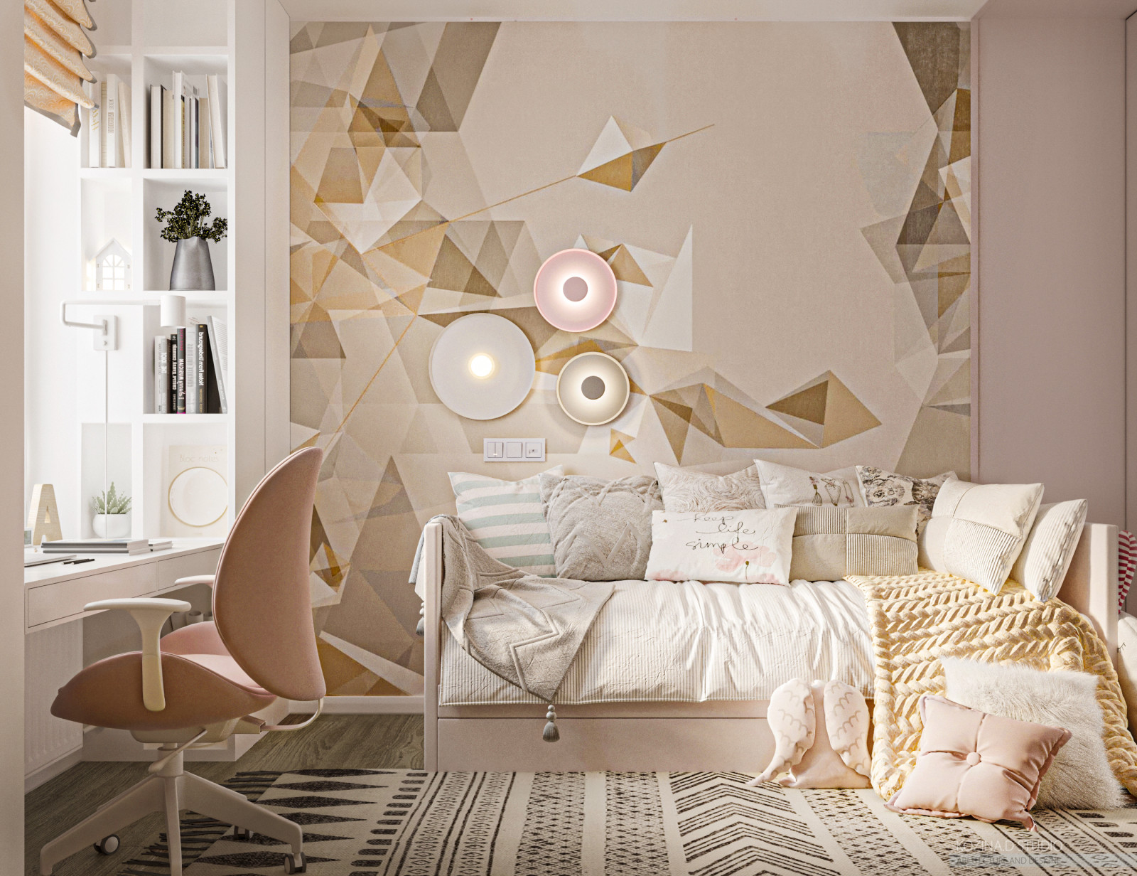 Проект трехкомнатной квариты (82 м²) в Санкт-Петербурге