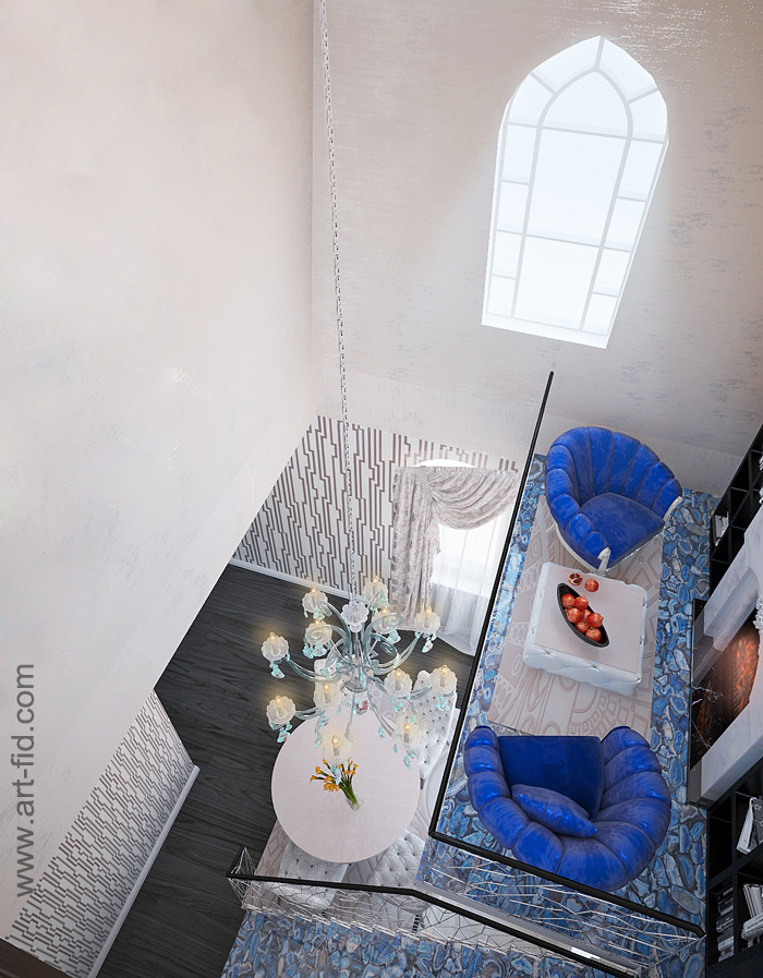 Кухня-гостиная в ЭК Русский дом