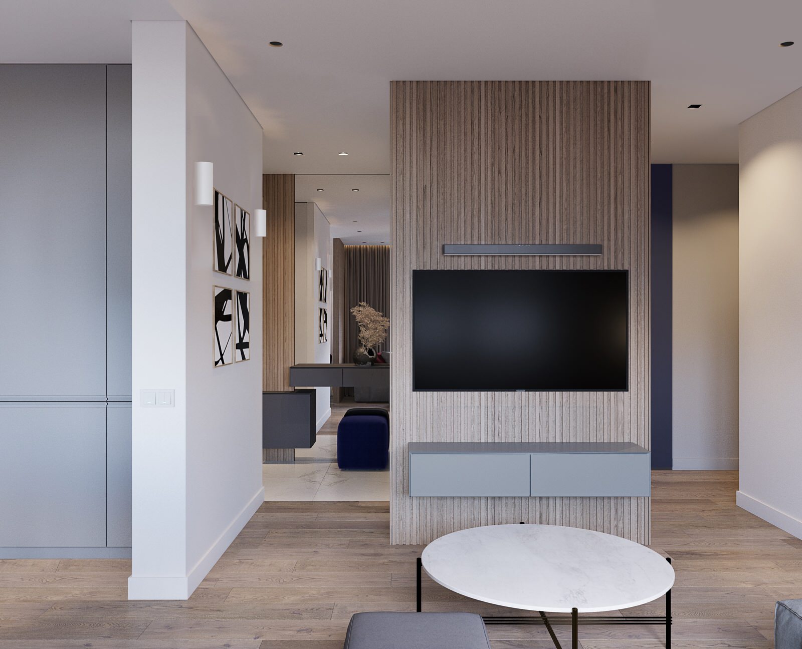 Дизайн трёхкомнатной квартиры  97 м2