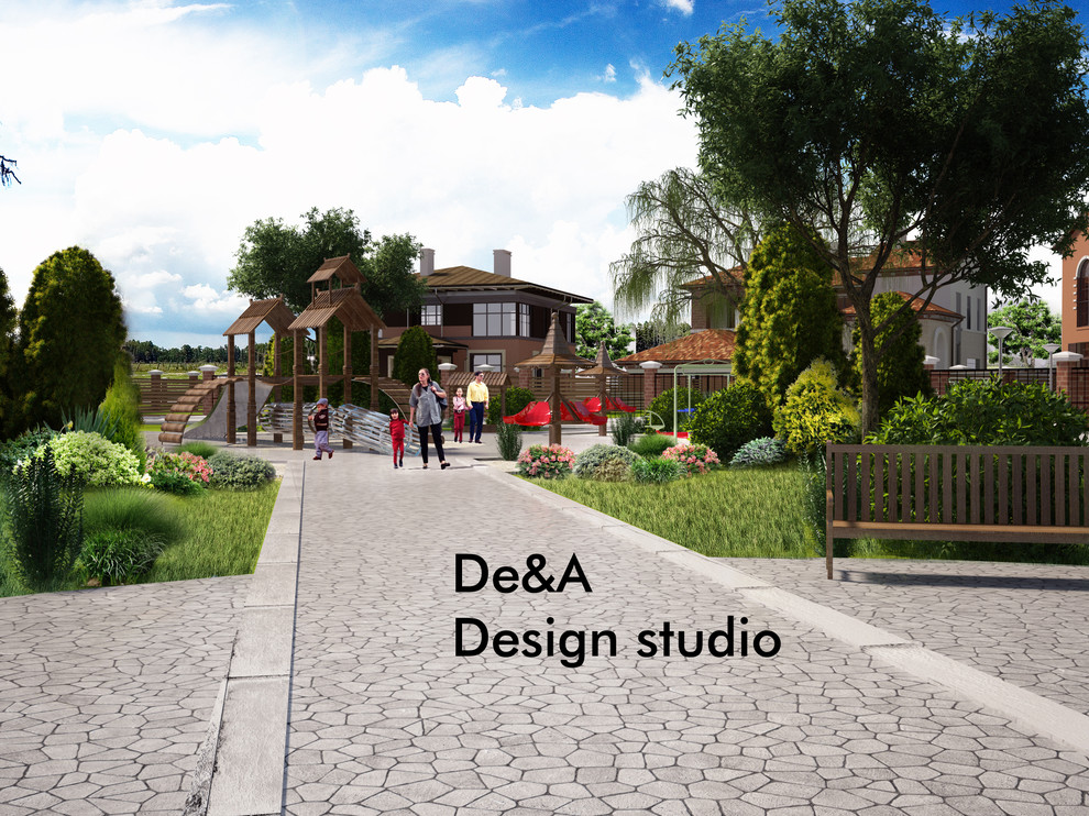 Визуализация коттеджного поселка