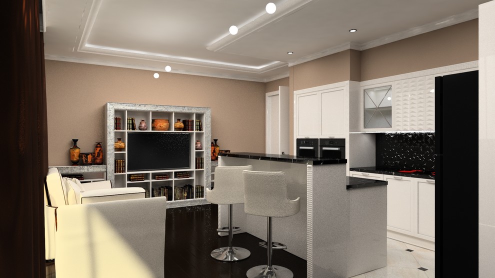 Квартира в "Парк Рублёво" - гостинная+кухня