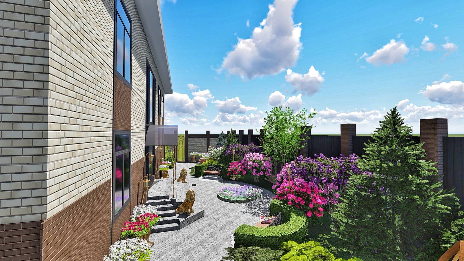 Ландшафтный дизайн участка в ДНТ Кедр (г Улан-Удэ, Бурятия)