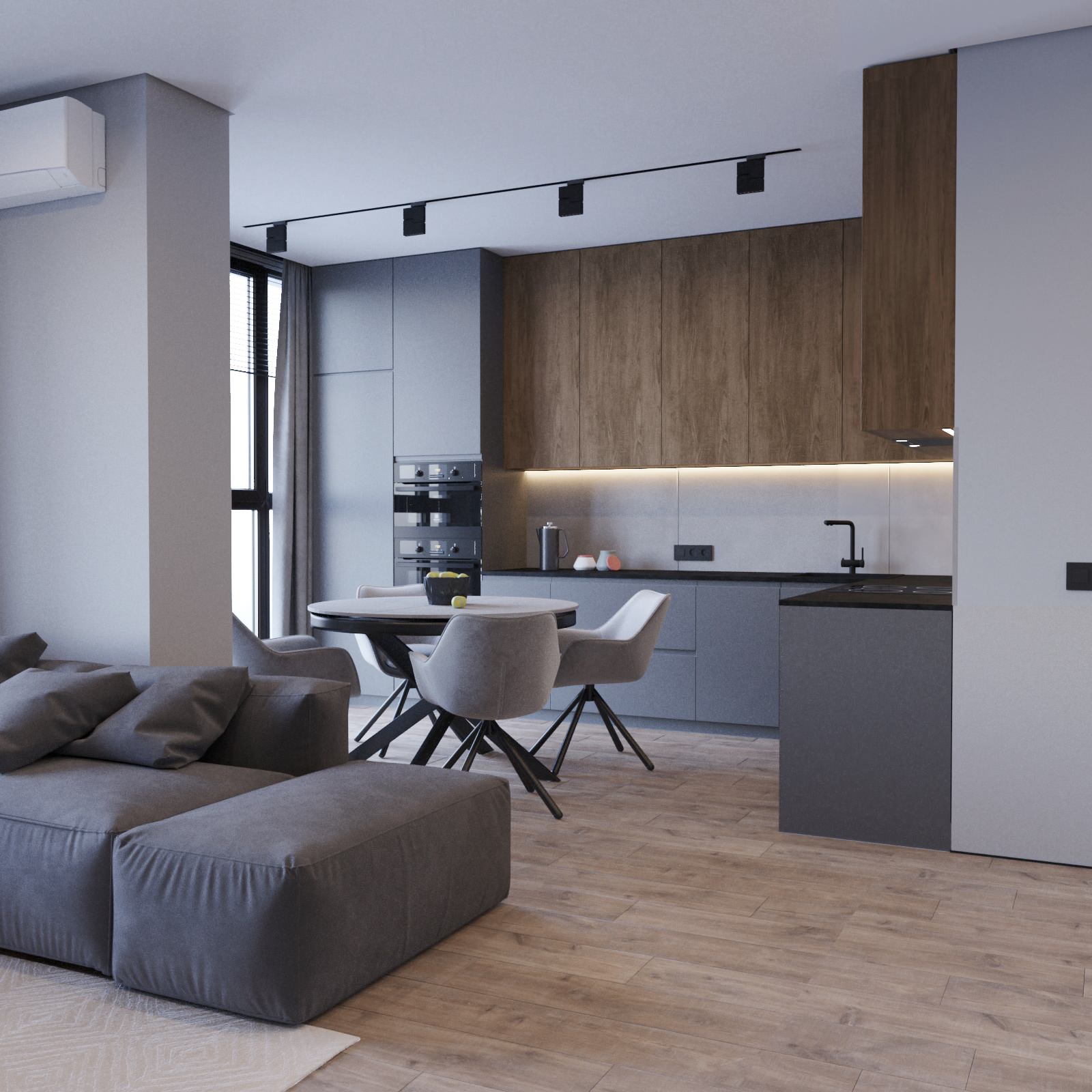 Обложка проекта: Дизайн 2-к квартиры в жк Новая высота