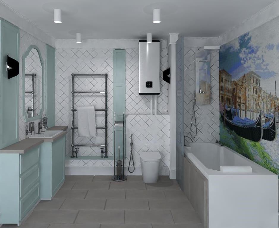 Проект 4-х комнатной квартиры в  ЖК "Московский квартал"