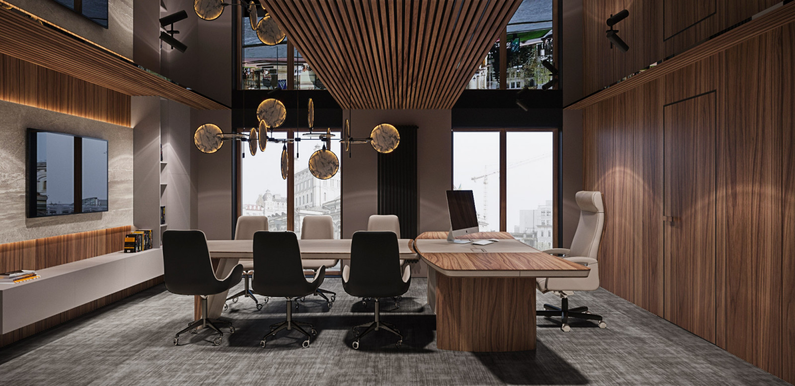 Обложка проекта: Эффектный офис площадью 400м2