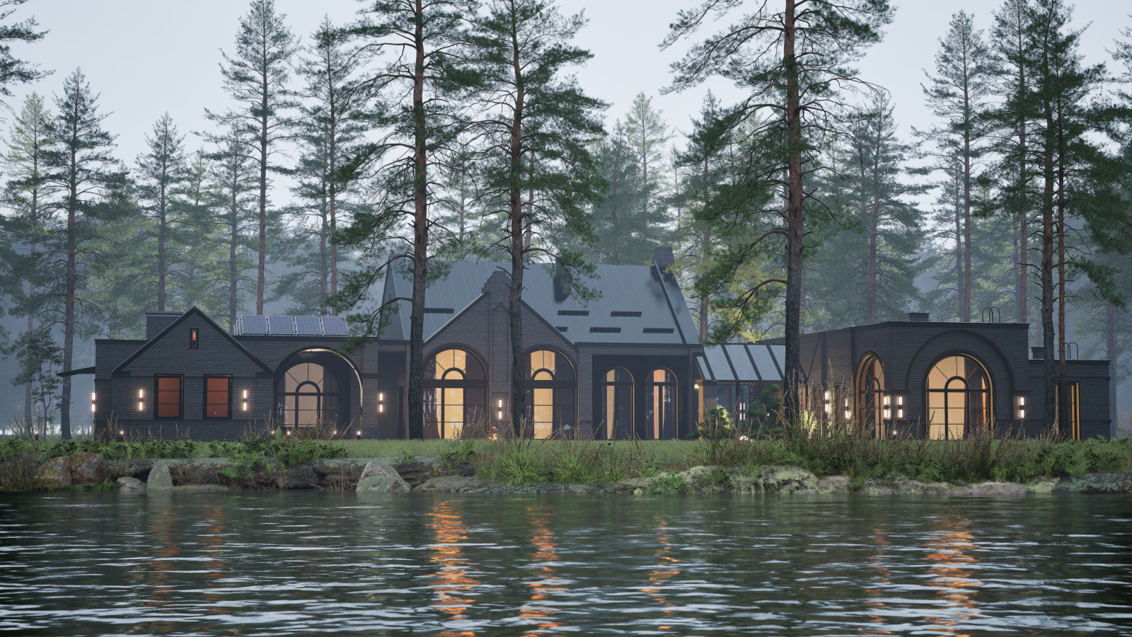 Загородный дом в стиле современный Голландский Модерн (Dutch modern house)