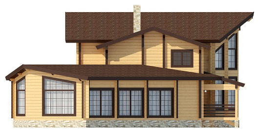 Дом с бассейном | Клееный брус | Пегас 421