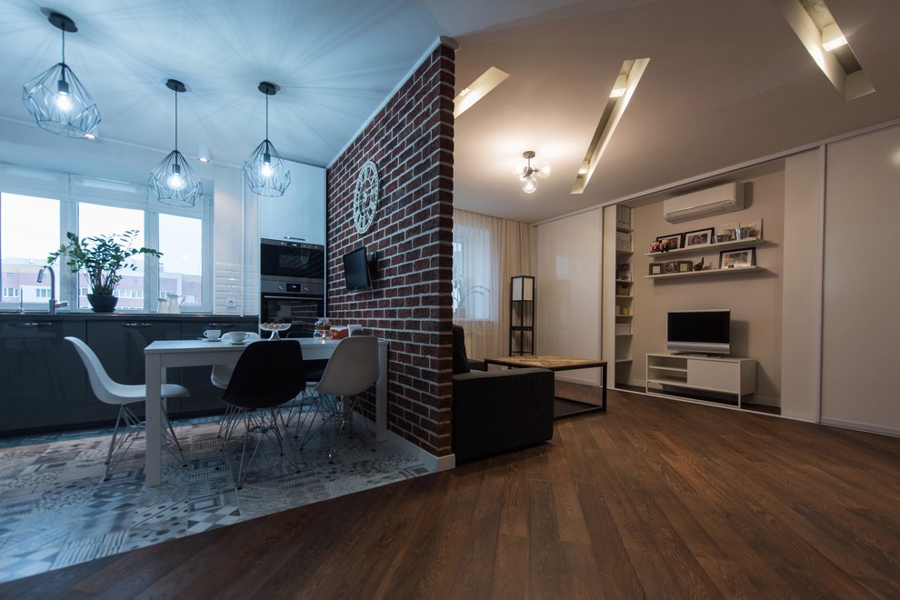 Квартира для семьи с 3 детьми в стиле лофт