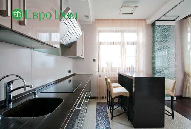 Ремонт четырехкомнатной квартиры 124 кв. м в современном стиле. Фото проекта