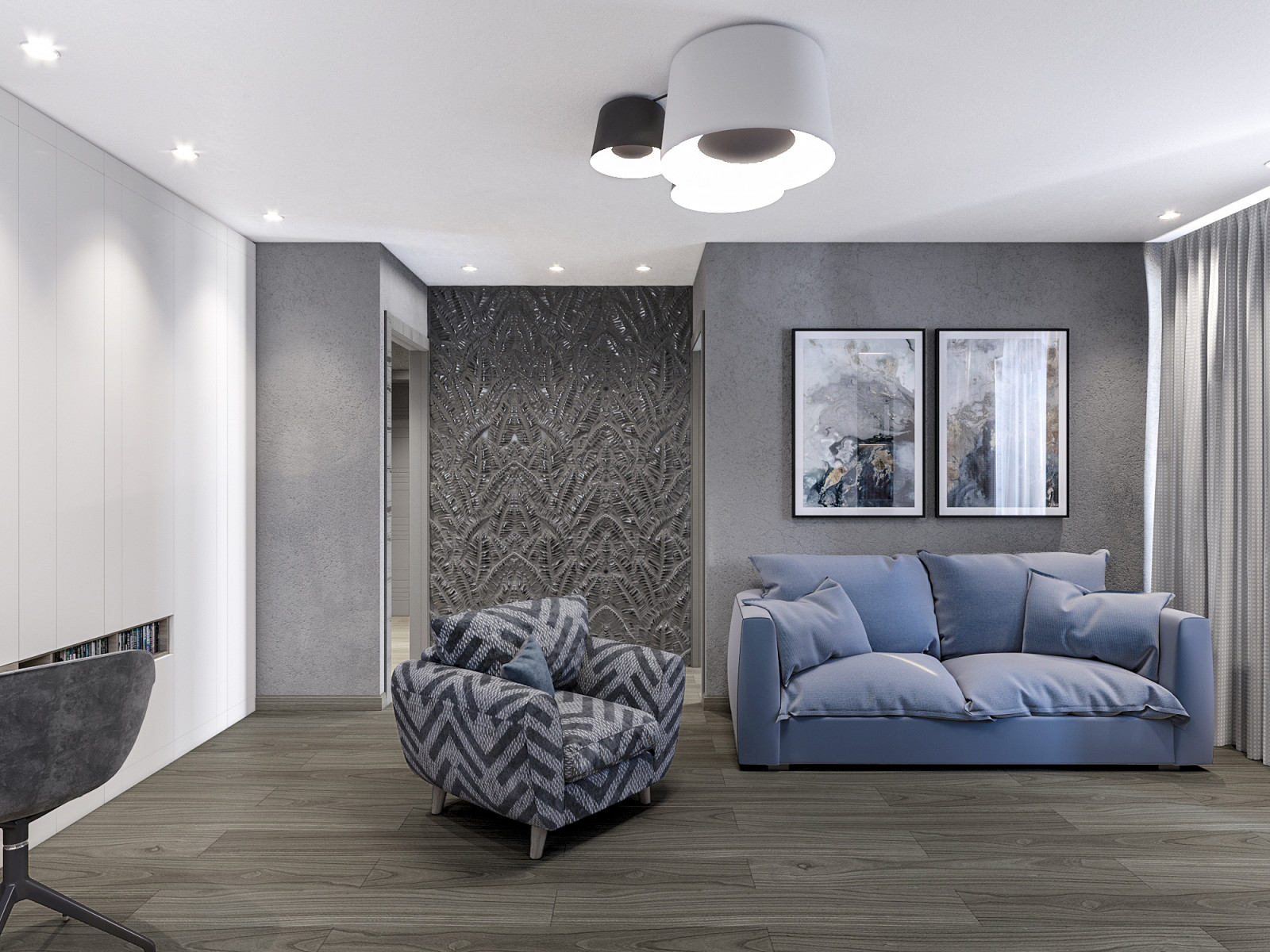 Дизайн однокомнатной хрущевки (ул.П.Савельевой)