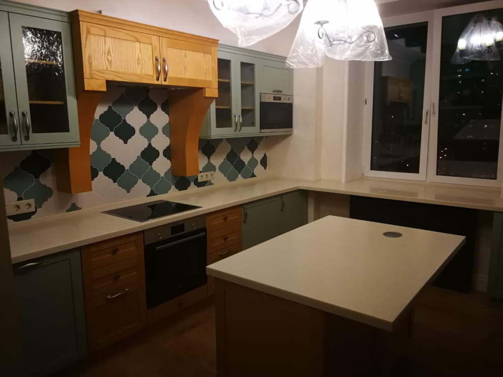 Кухня с балками