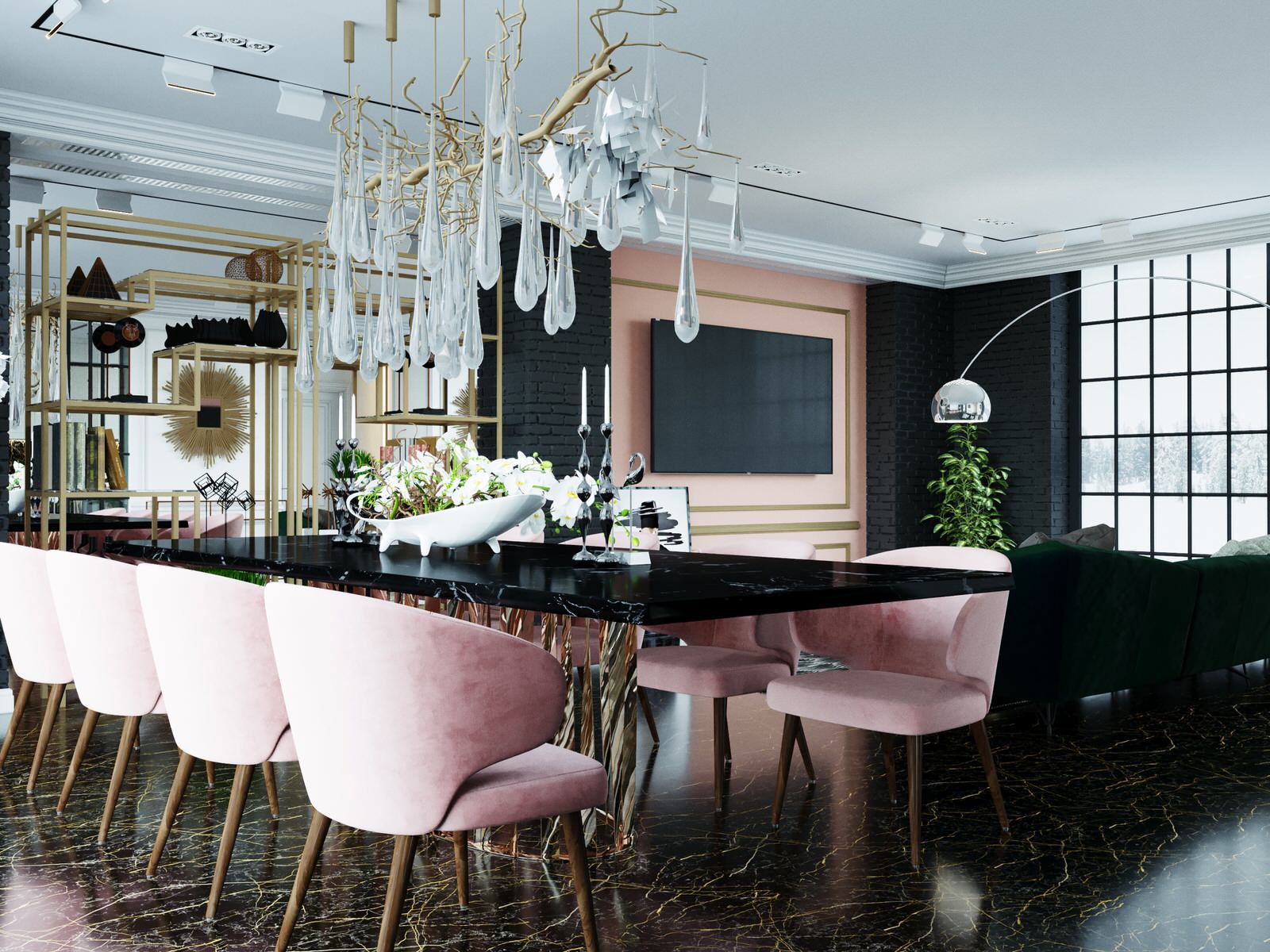 Обложка проекта: Дизайн столовой в загородном доме. г. Тула