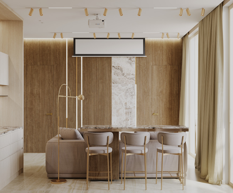 Интерьер Гостиной-кухни