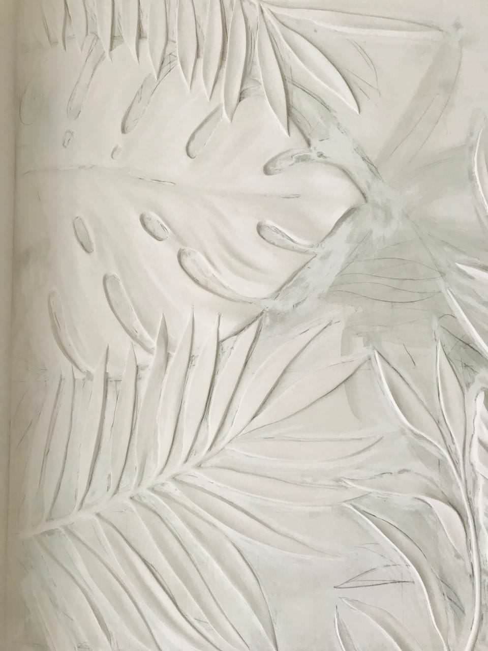 Обложка проекта: Барельеф тропические листья