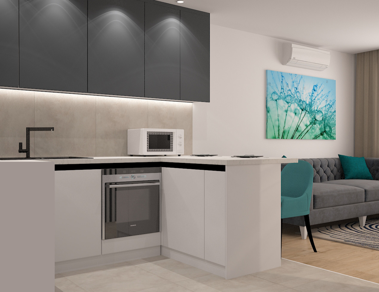 Дизайн однокомнатной квартиры