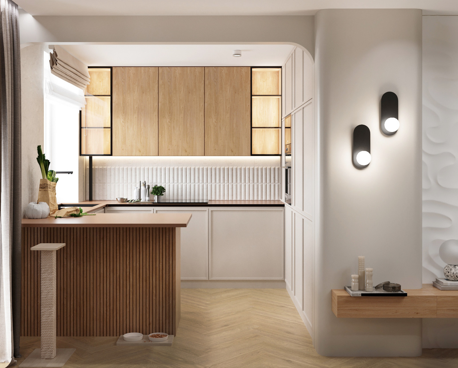 ВИЗУАЛИЗАЦИЯ ИНТЕРЬЕРА В ТЕПЛЫХ ТОНАХ