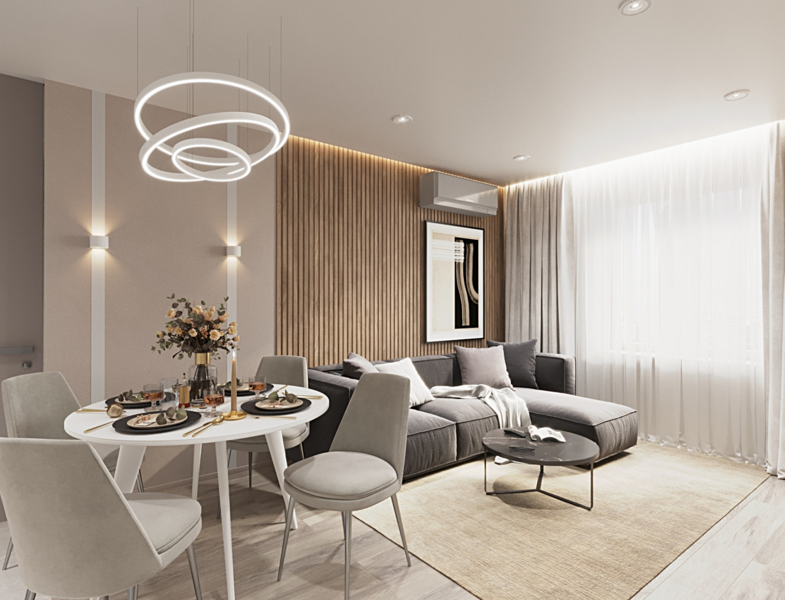 № 54 ДИЗАЙН КВАРТИРЫ 59.3 КВ.М