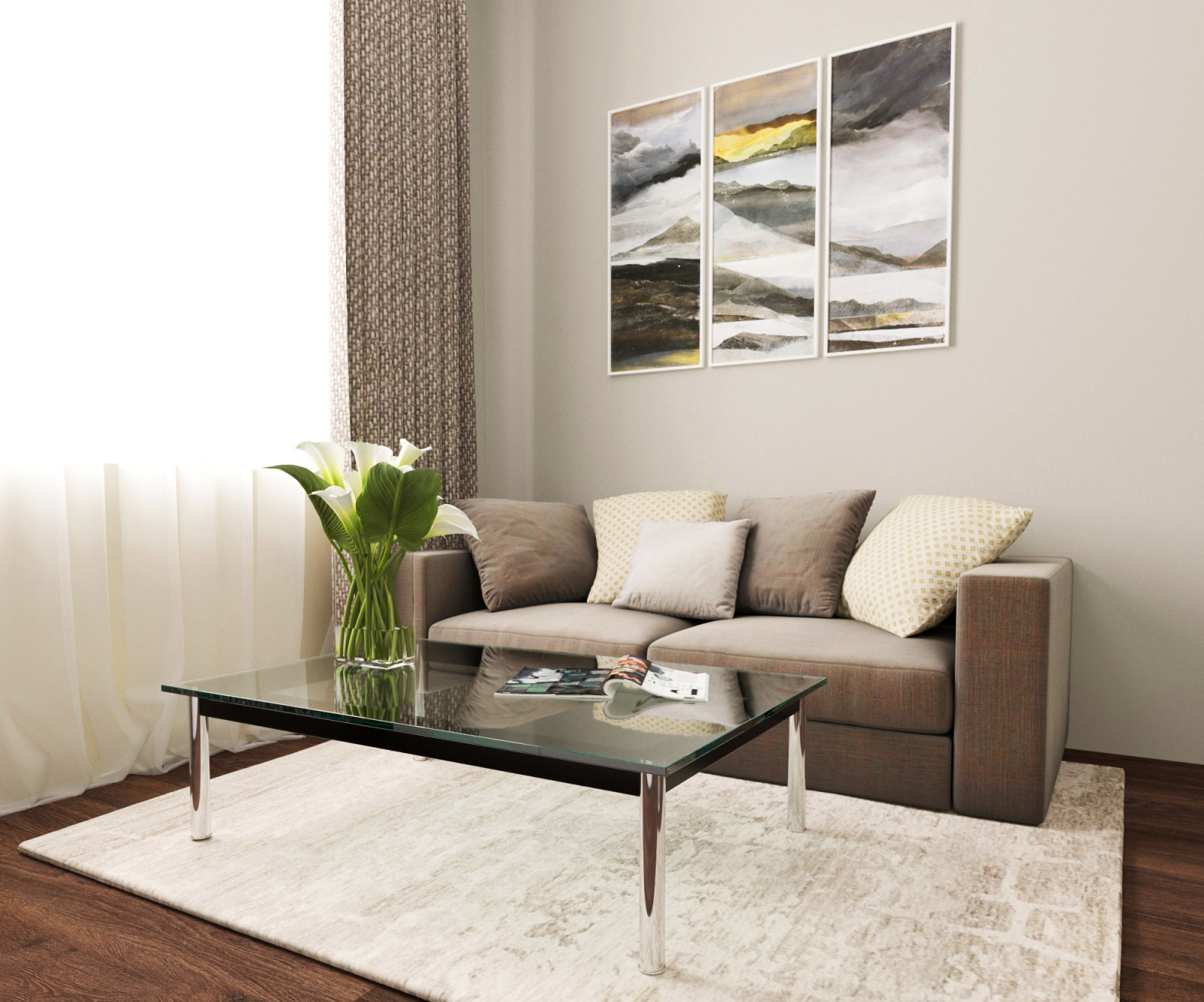 Обложка проекта: Кухня-гостиная в клубном доме "Sky Parks"