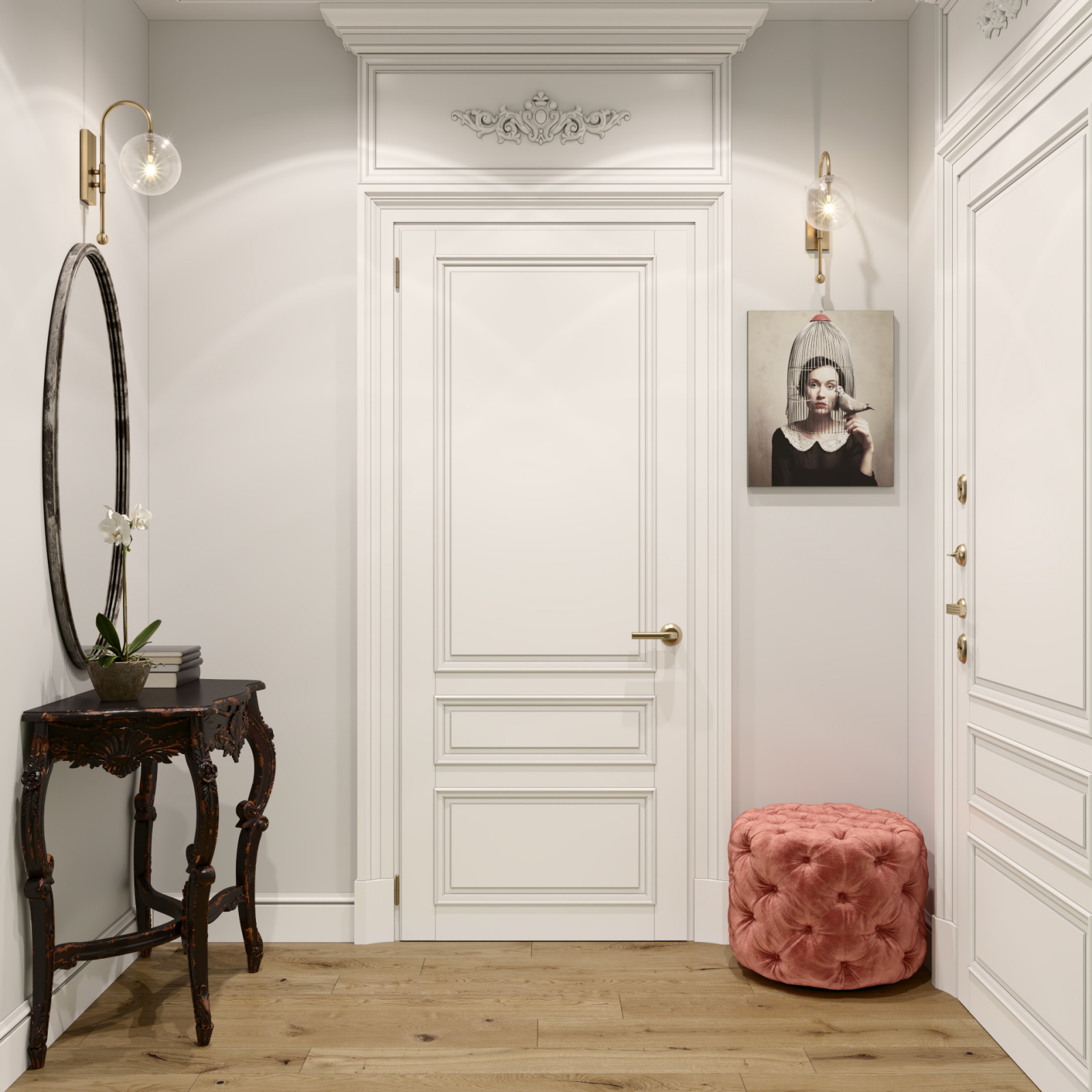 ДИЗАЙН-ПРОЕКТ КВАРТИРЫ В ВАРШАВЕ В РОМАНТИЧНОМ СТИЛЕ