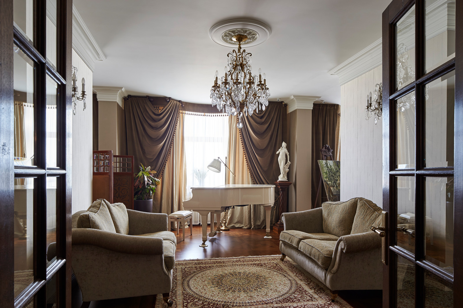 Музыкальная зона гостиной