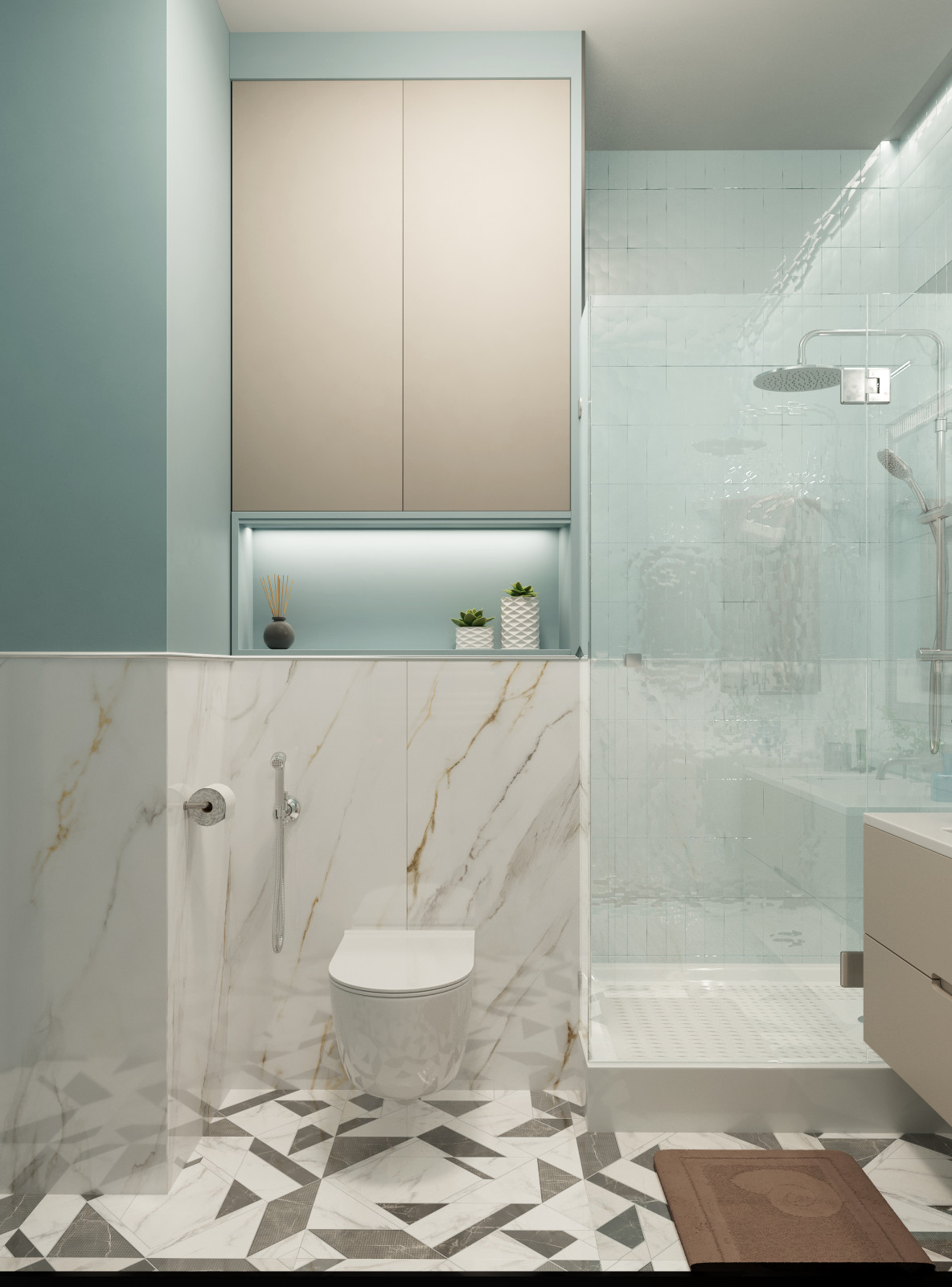 Кофе, мята и корица.